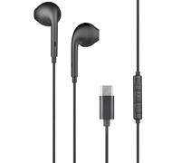 BigBen Lightweight and Compact USB-C Earphones with Microphone and 3 Buttons