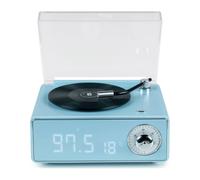 BigBen Retro Bluetooth Speaker and Alarm Clock EPOK, Blue
