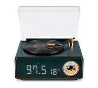 BigBen Retro Bluetooth Speaker and Alarm Clock EPOK, Green