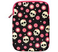 Bigben Skull Universal Neoprene Case for 12.7 cm (5 inches) up to 17.8 cm (7-inch) Tablet Black