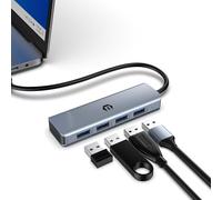 BIGBIG WON USB 3.2 Hub HDMI with 4 USB A Ports, USB 3.2 Gen 2 Speed 10 Gbps, 50 cm Cable, Multiport Adapter USB for Mac Mini, Laptop