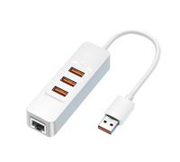 BIGBIG WON USB Hub, USB A Hub with 3 USB 3.0 Ports and 1 Gigabit RJ45 Ethernet Port USB Adapter Compatible with PS4, Surface Pro, iMac, Mac Mini, XPS 15