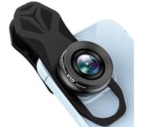 BIGBIGRIVER 210° Fisheye Lens, Black, Clip-on, Prime, Compatible with Smartphone, Fixed Focus