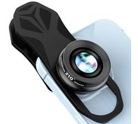 BIGBIGRIVER 210° Fisheye Lens: Professional Cell Phone Lens for iPhone, Samsung, Pixel & More, Fisheye Effect, HD Coating, Universal Clip-On