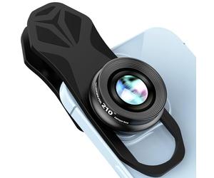 BIGBIGRIVER 210° Fisheye Lens: Professional Cell Phone Lens for iPhone, Samsung, Pixel & More, Fisheye Effect, HD Coating, Universal Clip-On