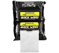 BIGBIGRIVER Shoe wipes 2 Pack 60 Pcs Sneaker Wipes Cleaner Quick Wipes Travel Portable Removes Dirt, Stains