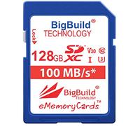 BigBuild Technology 128GB U3 SDXC Memory Card For Nikon Coolpix P1100, Z50II, Z5II Camera