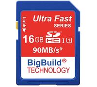 BigBuild Technology 16GB Ultra Fast 90MB/s SD SDHC Memory Card For Blackmagic Design Pocket Cinema Camcorder