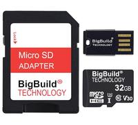 BigBuild Technology 32GB Ultra Fast 100MB/s U3 Micro SDHC Memory Card For Akaso Brave 6, Brave 6 Plus Action Camera