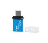BigBuild Technology 64GB Blue Dual Drive Type C OTG USB Memory Stick compatible with Motorola Moto E7 Power, G10 Power, G100, G30, G40 Fusion, G50, G60 Mobile