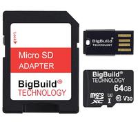 BigBuild Technology 64GB U3 Micro SDXC Memory Card For Garmin Mini 3, X310 Dash Cam