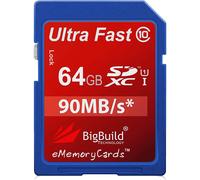 BigBuild Technology 64GB Ultra Fast 90MB/s SD SDXC Memory Card For Canon PowerShot SX620 HS Camera