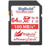 BigBuild Technology 64GB Ultra Fast U3 100MB/s Memory Card For Canon PowerShot G7 X Mark II, Canon PowerShot G7 X Mark III Camera, Class 10 SDXC