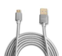 BigBuild Technology SILVER 0.5-Metre Gold Plated USB Cable for Garmin Dash Cam 45,46,47,55,56,57,65,66W,67W,Live,Mini,Mini 2,Tandem Dash Cam