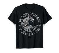Bigbury On Sea, Big Wave Surf Club, classic surfing beach T-Shirt