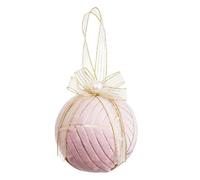 BigBuy Christmas Christmas Balls Pink Polyfoam Fabric 10 x 10 x 10 cm (3 Units)