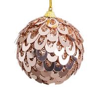 BigBuy Christmas Christmas Baubles Bronze Plastic Polyfoam 10 x 10 x 10 cm (3 Units)
