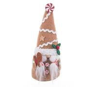 BigBuy Christmas Christmas Ornament Beige Multicolor Sand Fabric Girl 8 x 6 x 19.5 cm