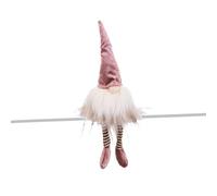 BigBuy Christmas Christmas Ornament Multicoloured Pink Sand Fabric 10 x 9 x 30 cm