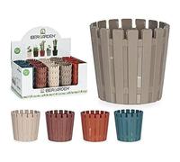 BigBuy Home S3604610 Plastic Planter, Multicolor, 6.5 x 6 x 6.5 cm