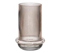 BigBuy Home Vase Brown Glass 13.5 x 13.5 x 22 cm