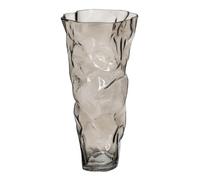BigBuy Home Vase Grey Glass 19 x 17 x 38.5 cm