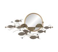 BigBuy Home Wall Decor Grey Gold Iron 103 x 5.5 x 56 cm