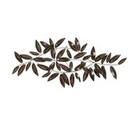 BigBuy Home Wall Decoration Brown Golden Iron Leaves 120.5 x 7 x 52 cm