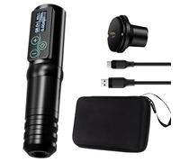 Bigcan Cordless Rotary Tattoo Machine - 2400mAh Brushless Motor Pen with Touchscreen Display, Type-C Rechargeable Power, 4.0mm Precision Stroke Control, Lightweight Aluminum Alloy Body for Artists