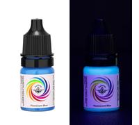 Bigcan Fluorescent Tattoo Ink,5ml UV Reactive Inks for Tattoo Highlighting, Professional Creative Tattoo Supplies for Glow Effects, Blacklight Reactive Colors for Lining Detailing,Blue