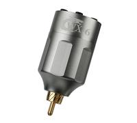 Bigcan Mini Wireless Tattoo Power Supply - 1300mAh Rechargeable Battery, Type-C Fast Charging, LED Display, RCA/DC Interface, Strong Start Function, Portable 51g Lightweight Design,Gray,RCA