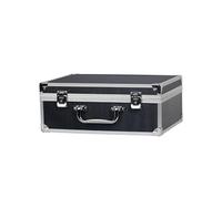 Bigcan Portable Tattoo Storage Case Aluminum Alloy Toolbox with Lock Large Capacity Protective Handheld Organizer for Tattoo Machines and Accessories,Black