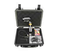 Bigcan Rotary Tattoo Machine with Adjustable Stroke - Hollow Cup Motor Tattoo Machine for Lining and Shading, 4 Types of Shrapnel, Lightweight Aluminum Frame for Professional Artists,Gray