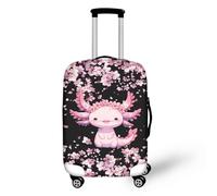 Bigcardesigns Travel Luggage Protective Covers for 18"-30" Suitcase Elastic, Axolotl Flower Print, XL(30"-32"cover), Xl(30"-32"cover)