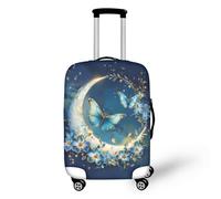 Bigcardesigns Travel Luggage Protective Covers for 18"-30" Suitcase Elastic, Novelty Butterfly Print, L(26"-30" cover), L(26"-28"cover)