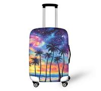 BIGCARJOB Luggage Cover Travel Suitcase Protector Bagggae Proof Fit 18-30inch Anti-scratch, Hawaii Palm, S(18"-21"cover), S(18"-21"cover)