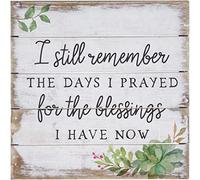 Bigccaee I Still Remember The Days Of Praying For The Blessings I Have Now - Rustic - The Days I Prayed For The Things I Have Now Retro Metal Tin Sign 8X12 Inches
