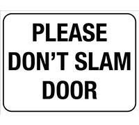 Bigccaee Metal tin sign please don't slam door sign warning security notice signs wall decoration plaque yard sign indoor/outdoor use 8×12 INCH