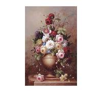 Bigccaee Peony Flower-Celestial Beauty, The King Of Flowers-Painting For Teens And Family Retro Metal Tin Sign 8X12 Inches