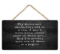 Bigccaee Rustic Hanging Sign My Ducks Are Absolutely Not In A Row.I Don'T Even Know Where Aome Of Them Are Retro Metal Tin Sign 8X12 Inches