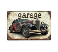 Bigccaee Vintage Car Metal Signs,Rustic Tin Sign Wall Art For Retro & Classic Retro Metal Tin Sign 8X12 Inches