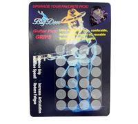 BigDeer 48pcs Ultra-thin,Clear highly adhesive Guitar pick grips, guitar pick handles help you hold the guitar picks Ideal for Sweaty Hands, Live Performances, & Beginners