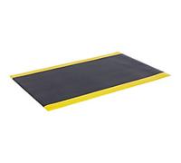 BiGDUG Anti-Fatigue Mat Vinyl Foam Orthomat Black, Yellow 150 x 0.9 cm