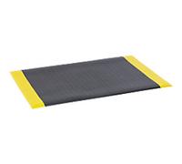 BiGDUG Anti-Fatigue Mat Vinyl Foam Orthomat Black, Yellow 90 x 0.9 cm
