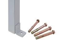 BiGDUG Essentials Changing Room Bench Floor Fixing Kit - 4x Sleeve Anchor Bolts M8 65mm