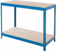 Bigdug Essentials Industrial Workbench - Chipboard Workstation Table - 900H X 1200W X 600D mm - 300 Kg Udl With Lower Shelf