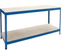 Bigdug Essentials Industrial Workbench - Chipboard Workstation Table - 900H X 1800W X 600D mm - 300 Kg Udl With Lower Shelf