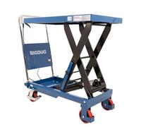 BiGDUG Essentials Manual Scissor Lift Table - Capacity 500 kg - Hydraulic Lift Table Cart Mobile Lifting Platform - Platform Size 855D x 500W mm - Lift Height 340-900 mm