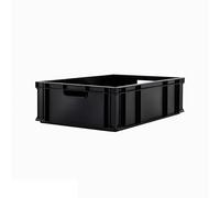BiGDUG Essentials Recycled Euro Stacking Box - Black Storage Box - 170h x 400w x 600d mm - 40 Litre