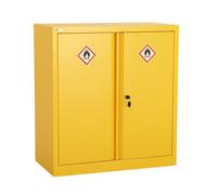 Bigdug Hazardous Substance Storage Cabinet - Metal Coshh Cupboard, Hse Safety Cabinet - 1 Shelf 1000H X 915W X 460D mm